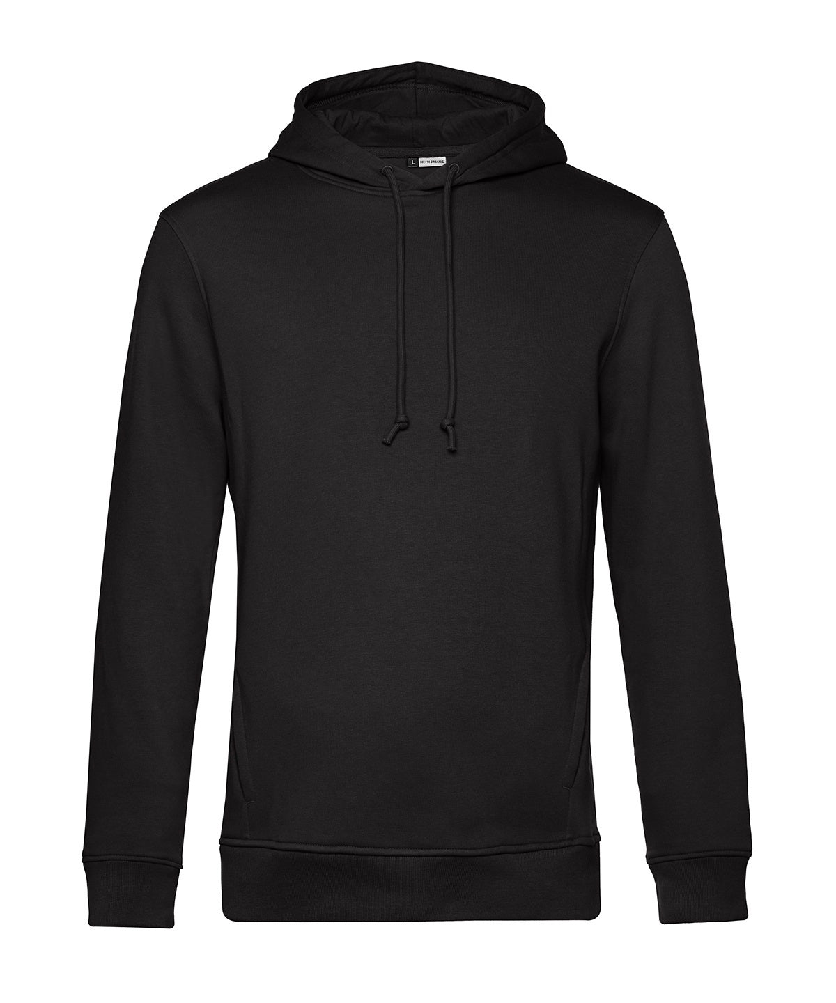B&C Collection B&C Inspire Hooded in Black Pure, front view