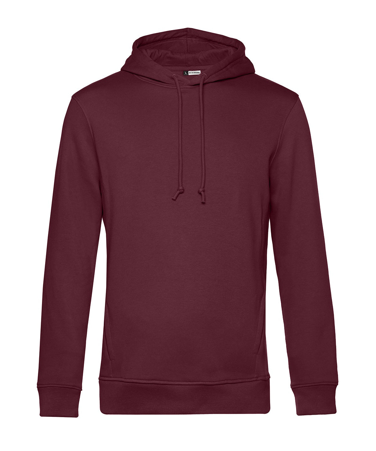 B&C Collection B&C Inspire Hooded in Burgundy, front view