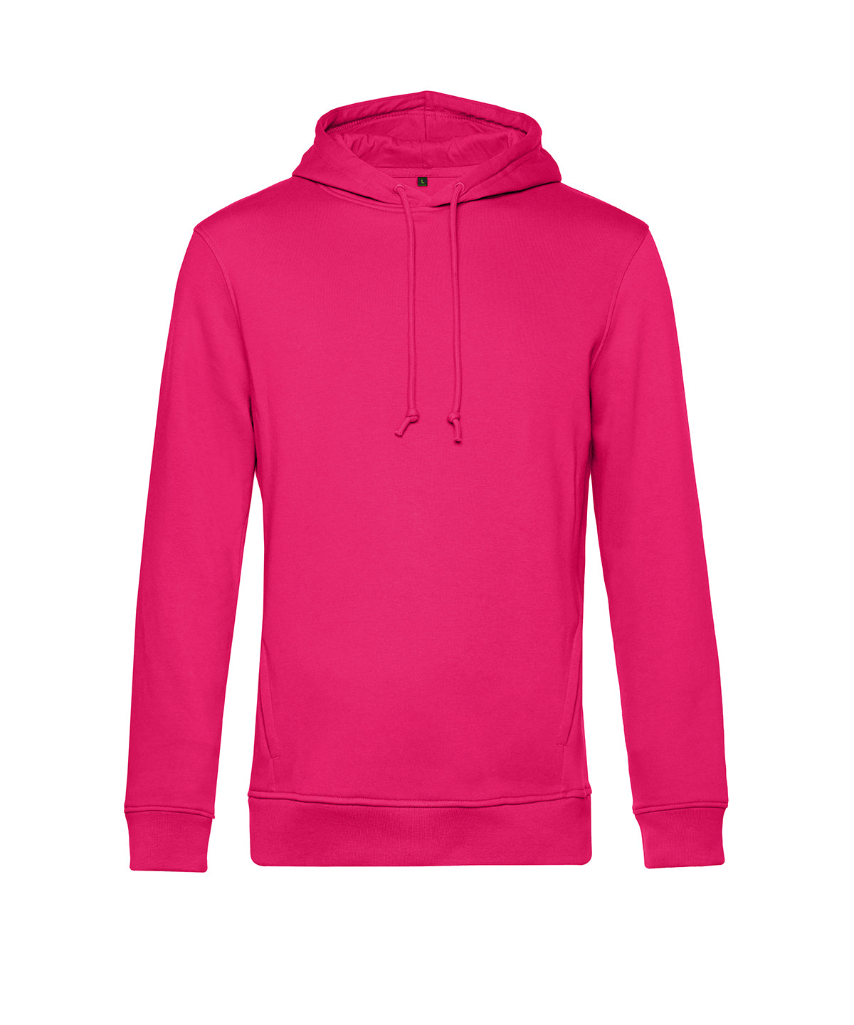 B&C Collection B&C Inspire Hooded in Magenta Pink, front view