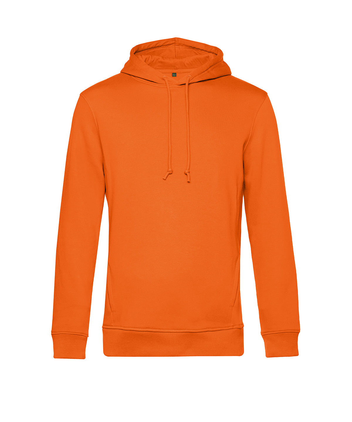 B&C Collection B&C Inspire Hooded in Pure Orange, front view