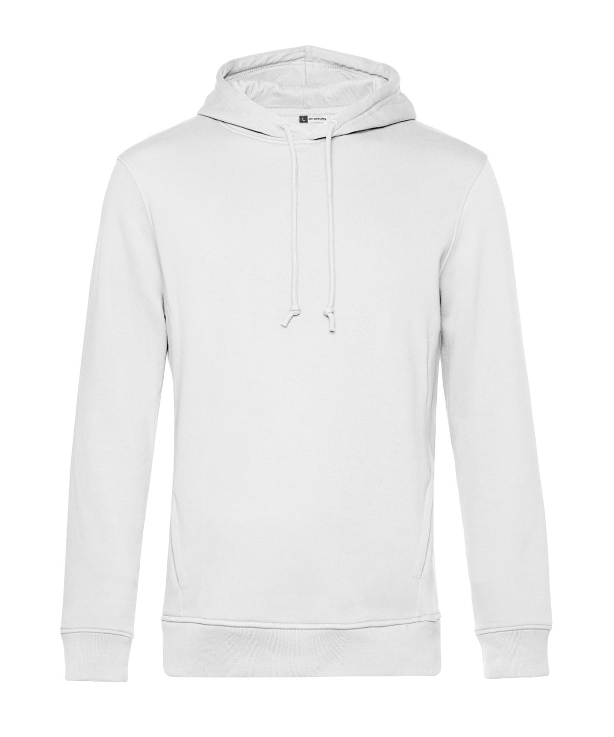 B&C Collection B&C Inspire Hooded in White, front view