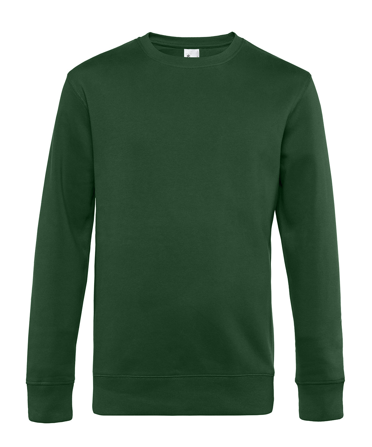 B&C Collection B&C KING Crew Neck in Bottle Green, front view