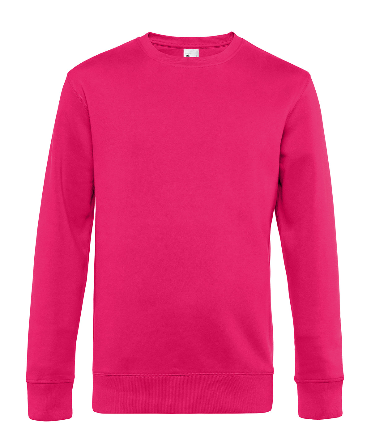 B&C Collection B&C KING Crew Neck in Magenta Pink, front view