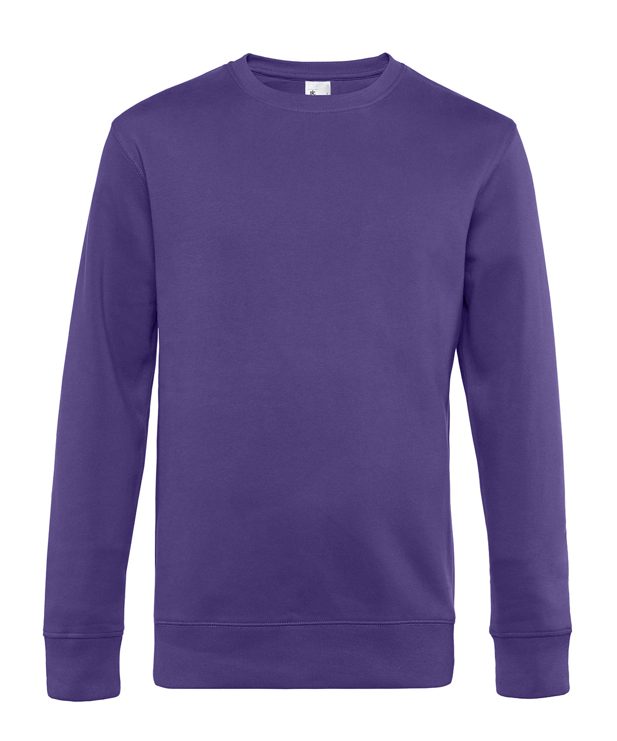 B&C Collection B&C KING Crew Neck in Radiant Purple, front view
