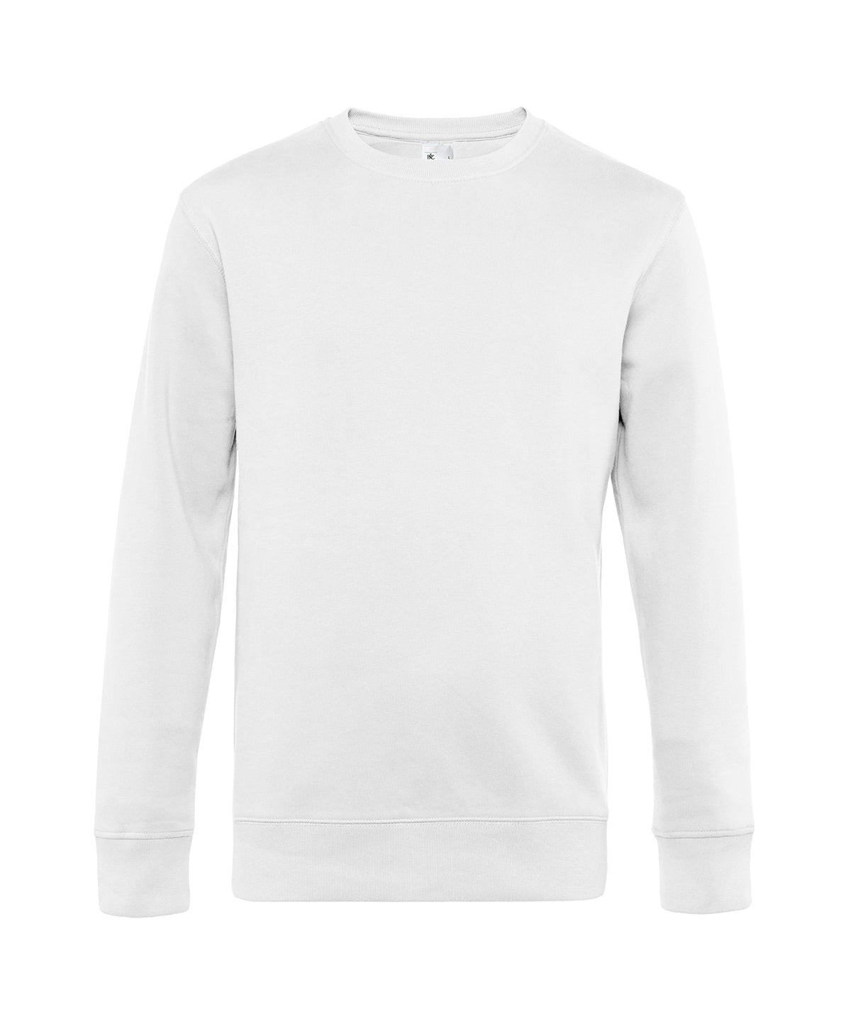 B&C Collection B&C KING Crew Neck in White, front view