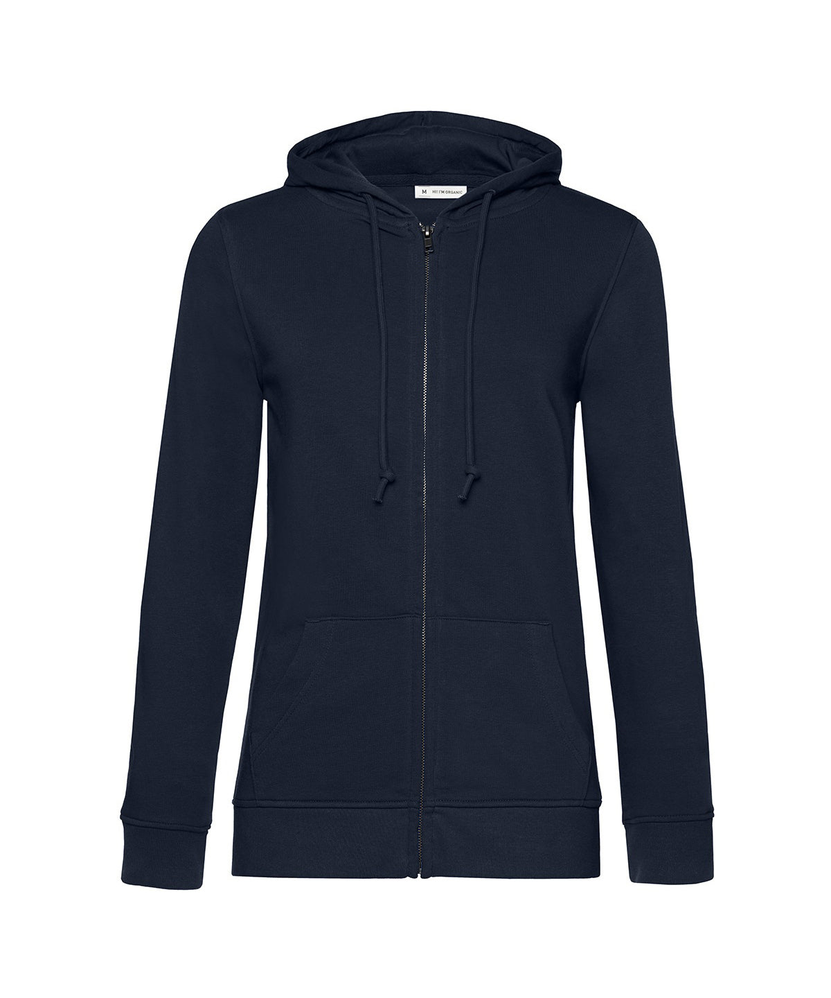 B&C Collection B&C Inspire Zipped Hood /women in Navy Blue, front view