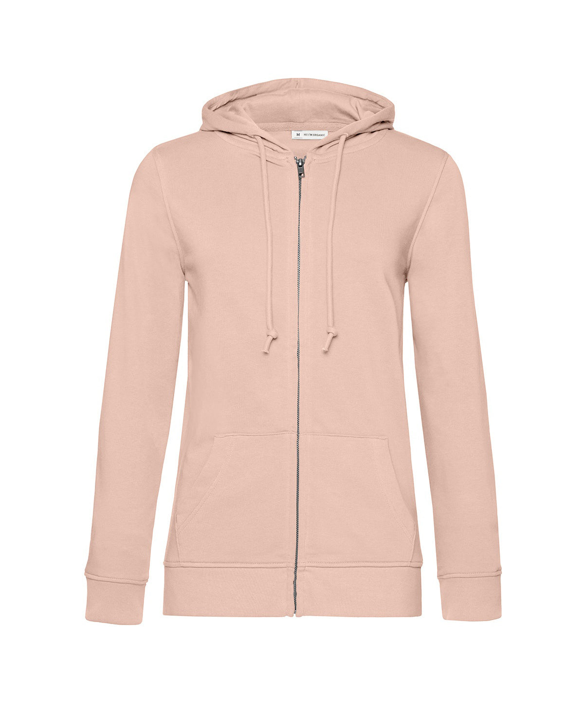 B&C Collection B&C Inspire Zipped Hood /women in Soft Rose, front view