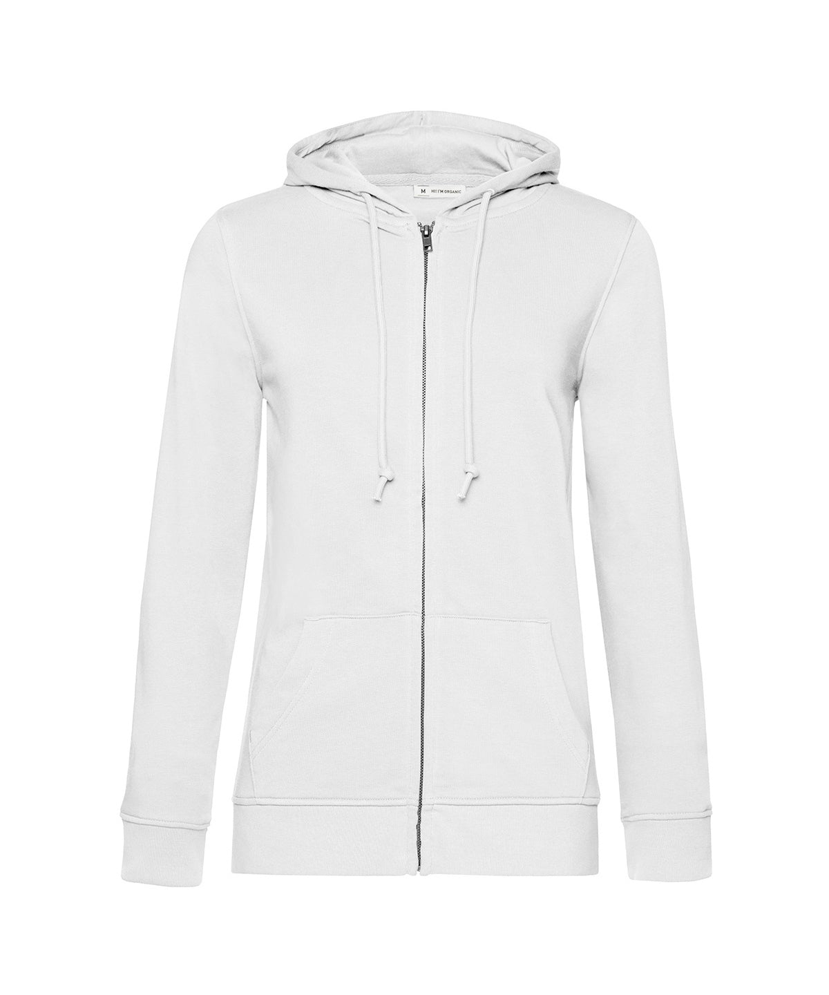 B&C Collection B&C Inspire Zipped Hood /women in White, front view