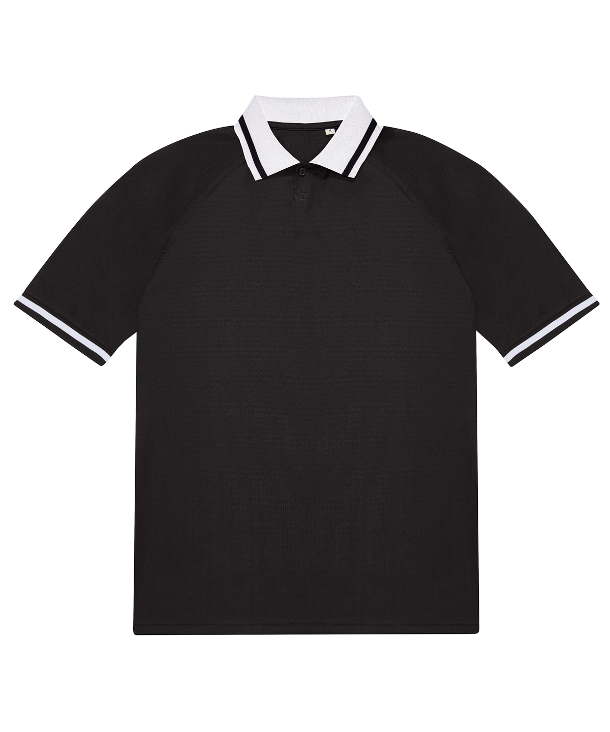 B&C Collection B&C Active polo in Black, front view