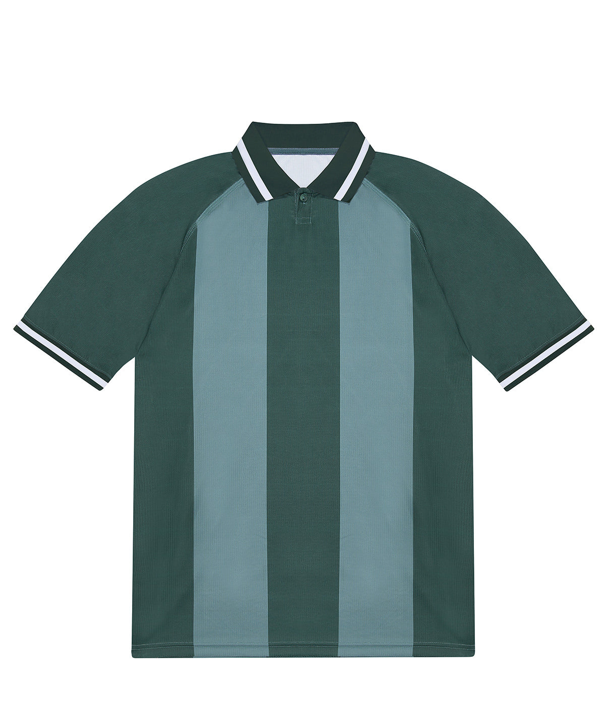 B&C Collection B&C Active polo in Forest Green/Green, front view
