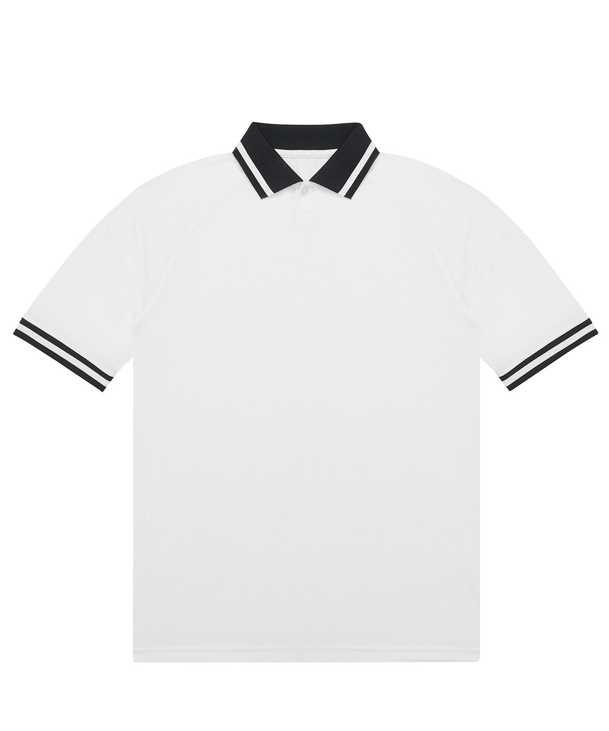 B&C Collection B&C Active polo in White, front view