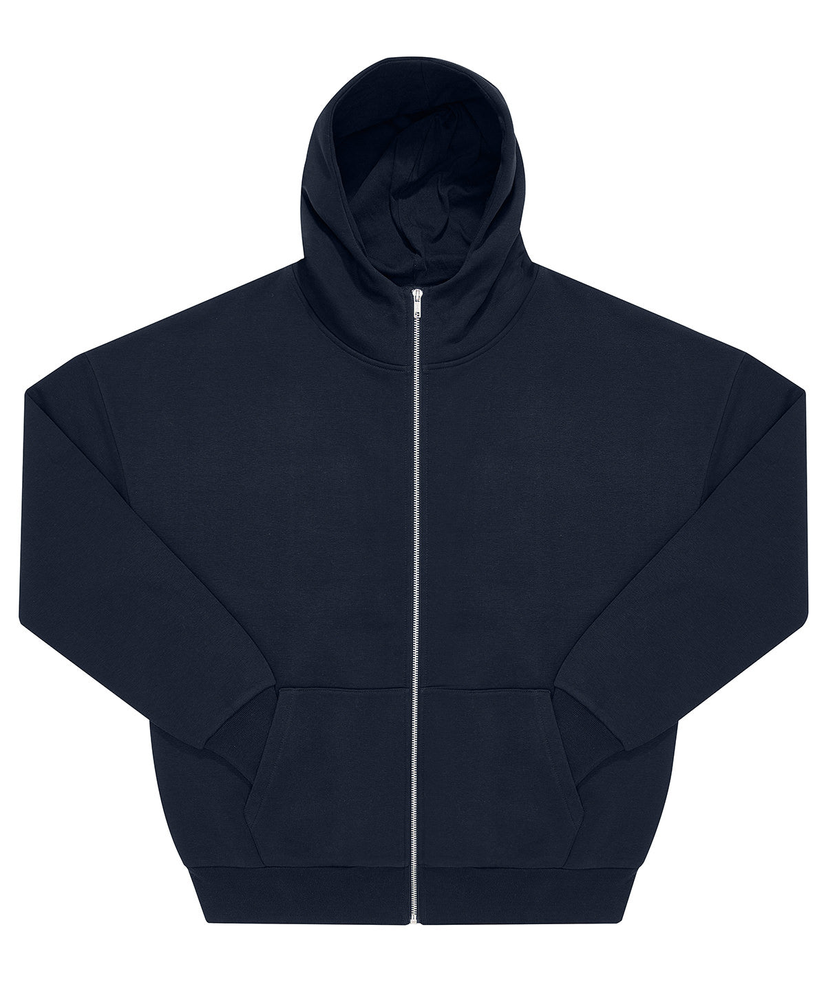 B&C Collection B&C Influence zip hood in Navy, front view