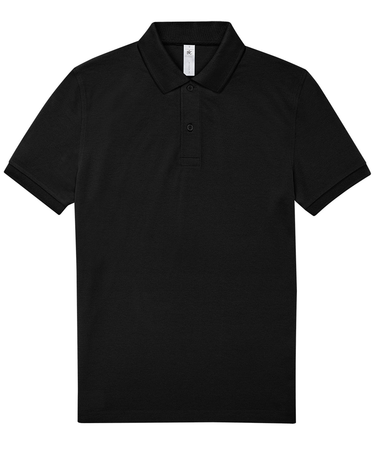 B&C Collection B&C My Polo 180 in Black, front view
