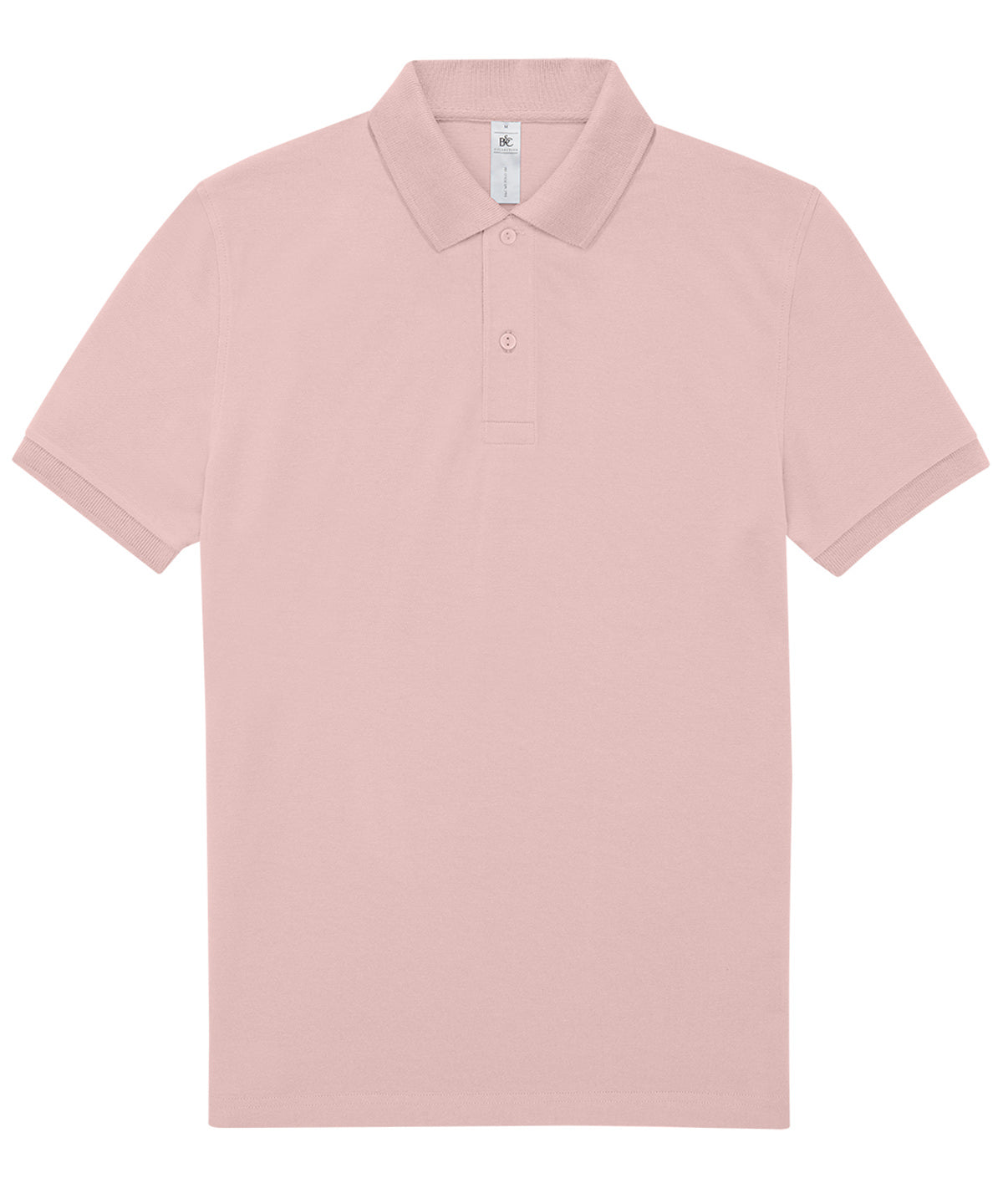 B&C Collection B&C My Polo 180 in Blush Pink, front view