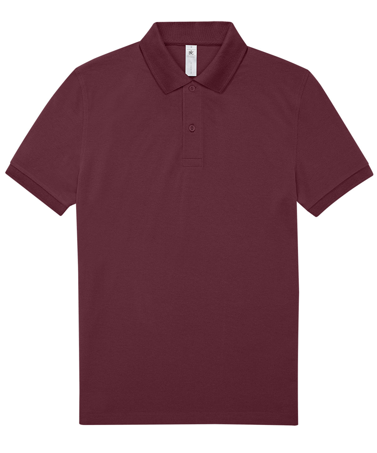 B&C Collection B&C My Polo 180 in Burgundy, front view