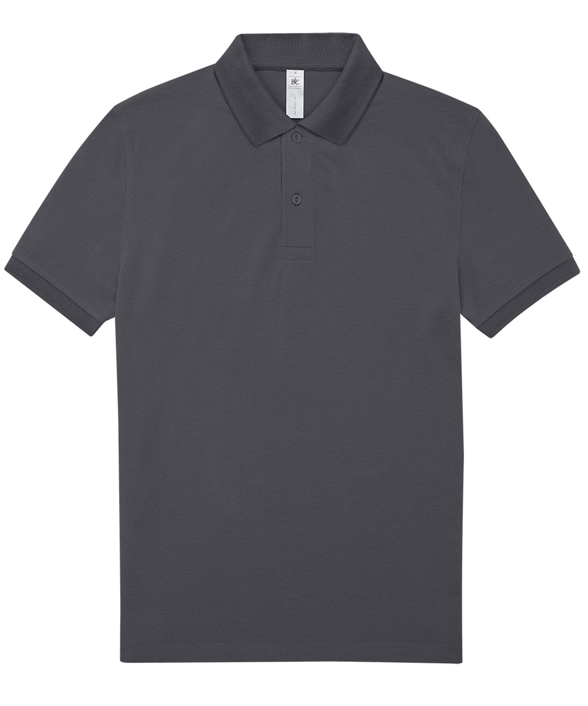 B&C Collection B&C My Polo 180 in Dark Grey, front view
