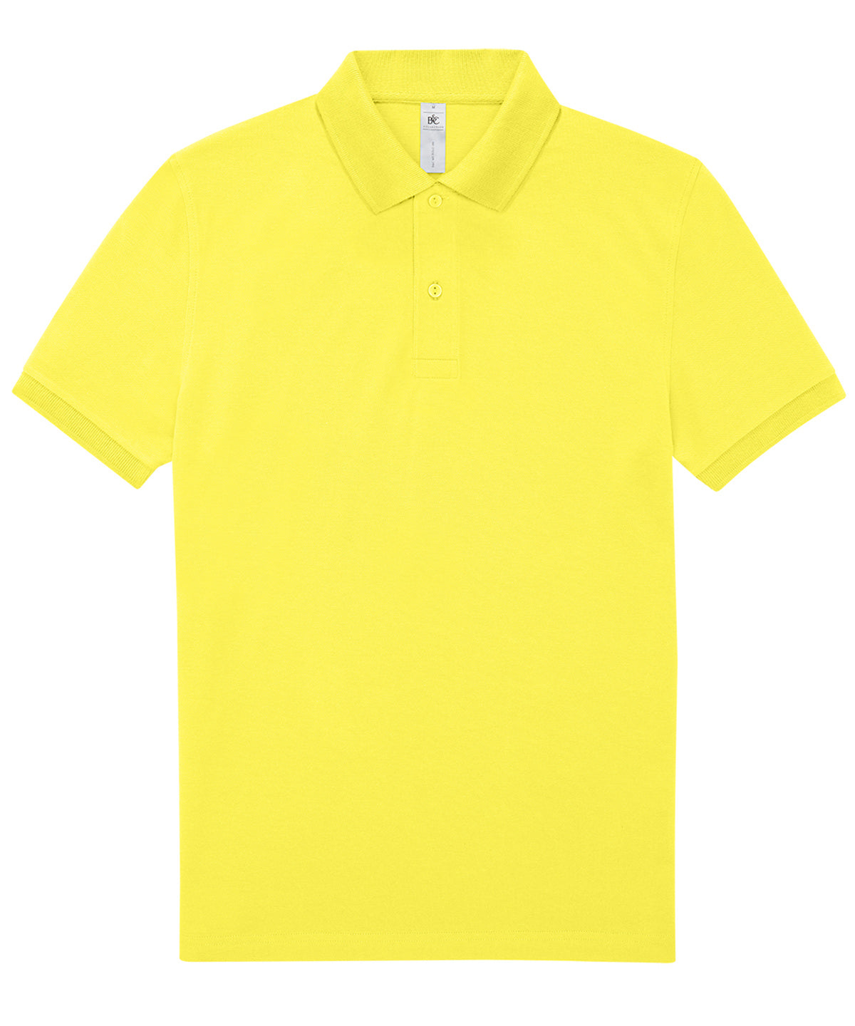 B&C Collection B&C My Polo 180 in Solar Yellow, front view