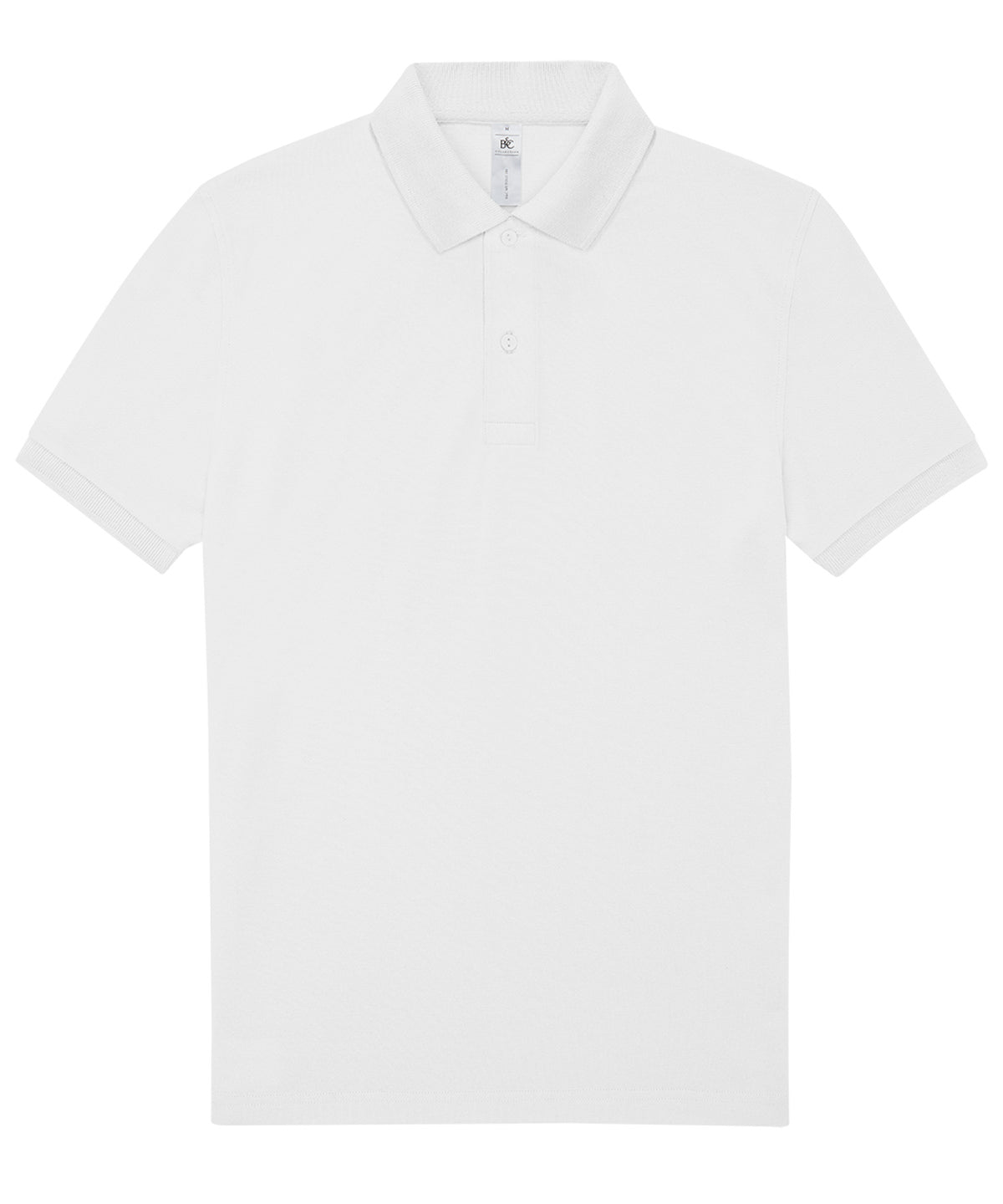B&C Collection B&C My Polo 180 in White, front view