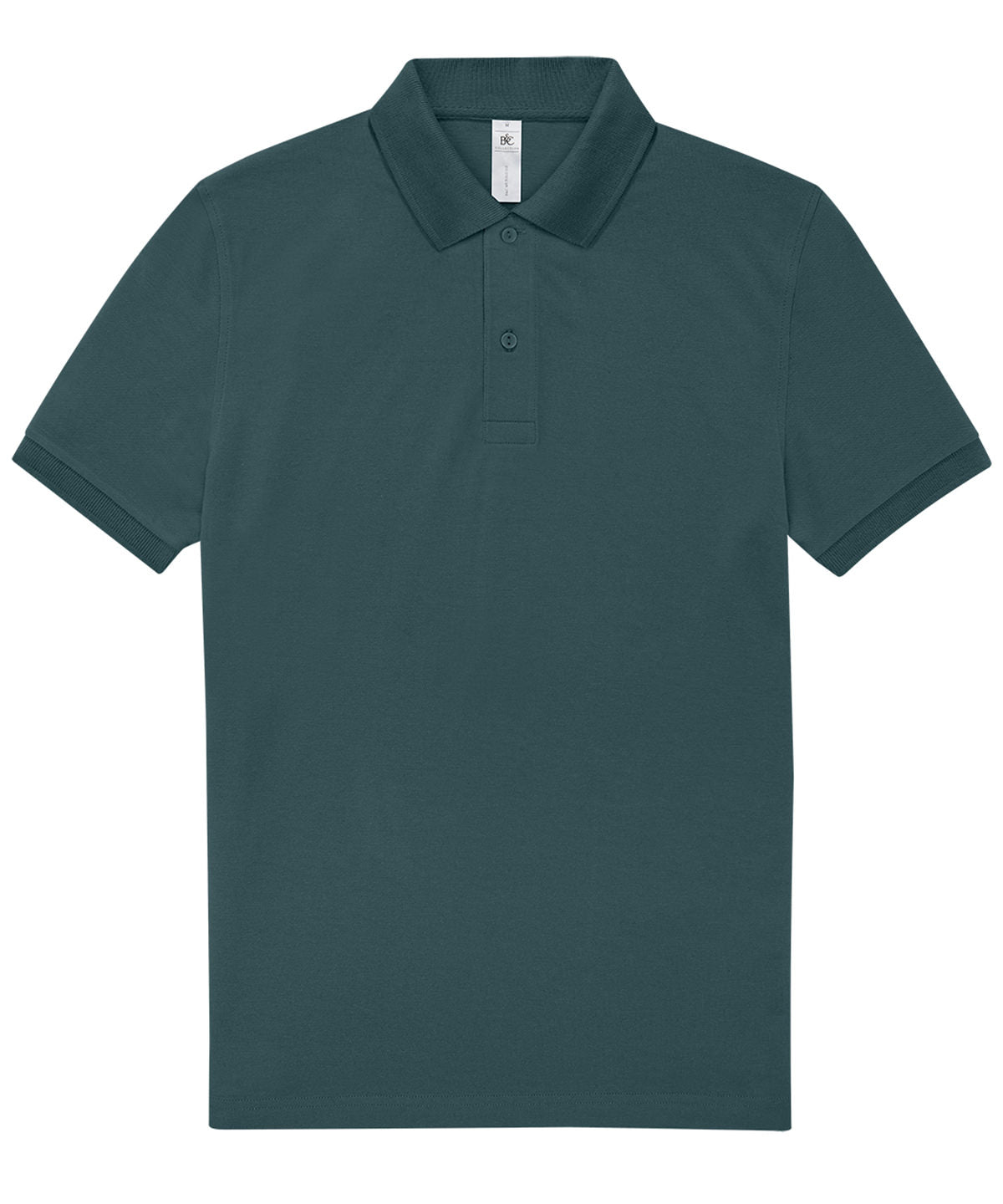 B&C Collection B&C My Polo 210 in Amalfi Teal, front view