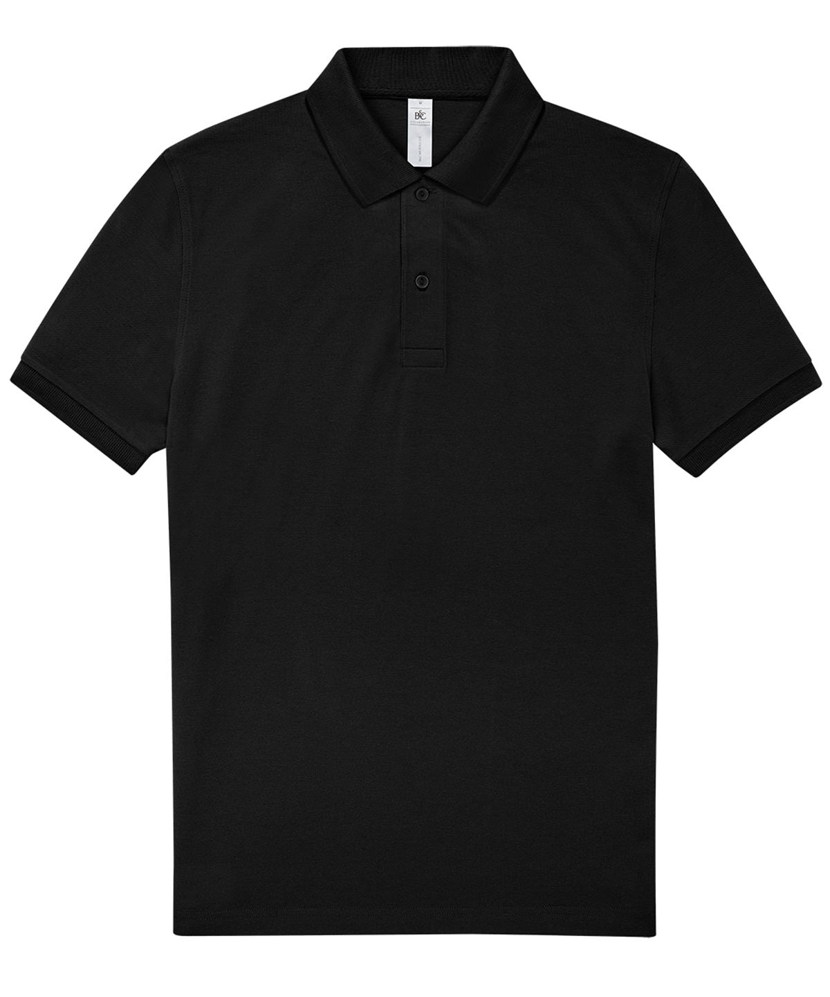 B&C Collection B&C My Polo 210 in Black, front view
