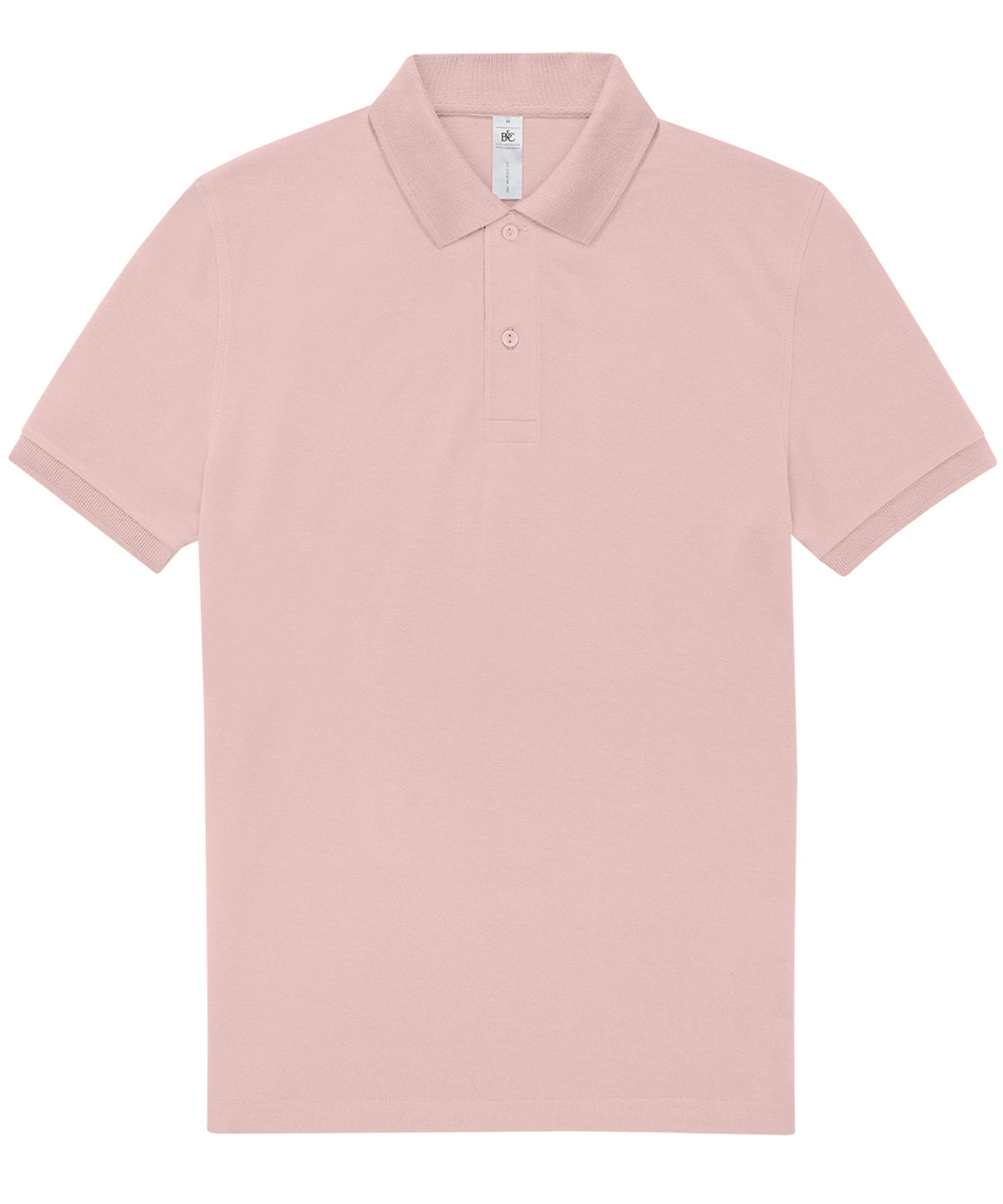 B&C Collection B&C My Polo 210 in Blush Pink, front view