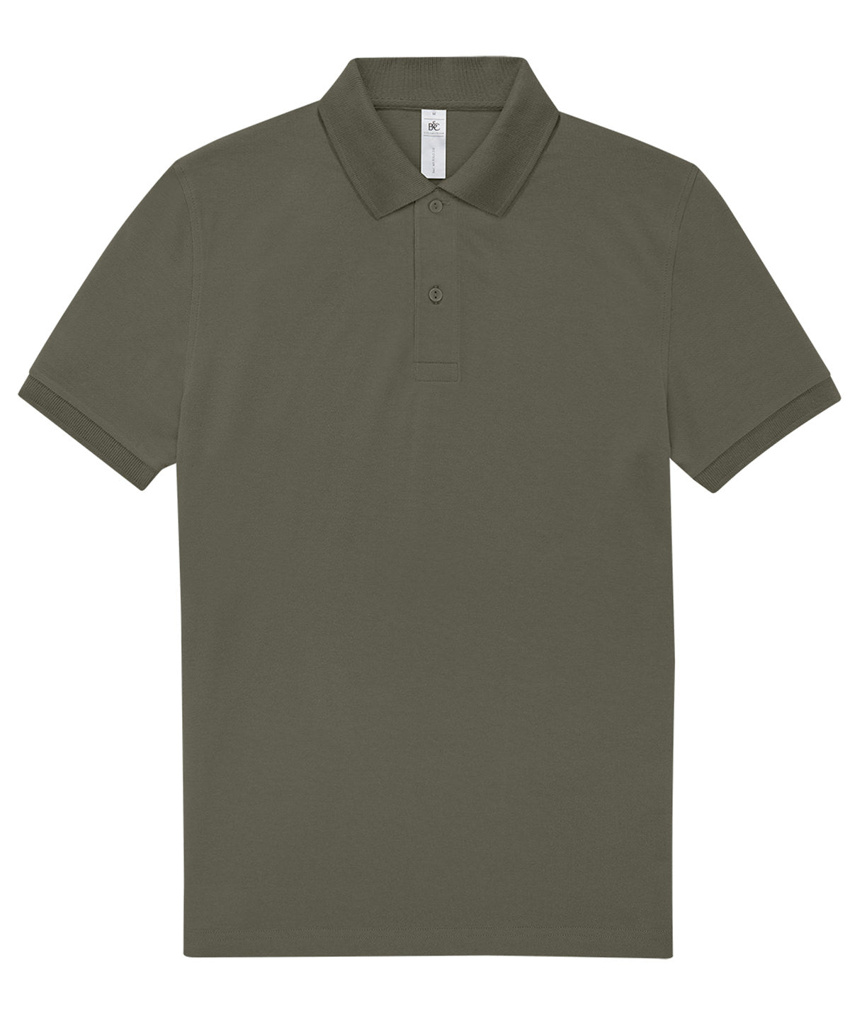 B&C Collection B&C My Polo 210 in Camo Green, front view