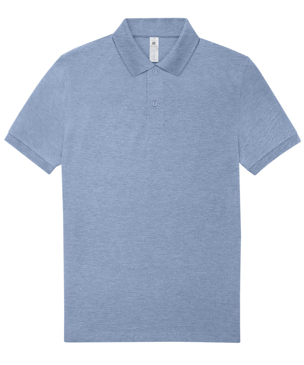 B&C Collection B&C My Polo 210 in Heather Blue, front view
