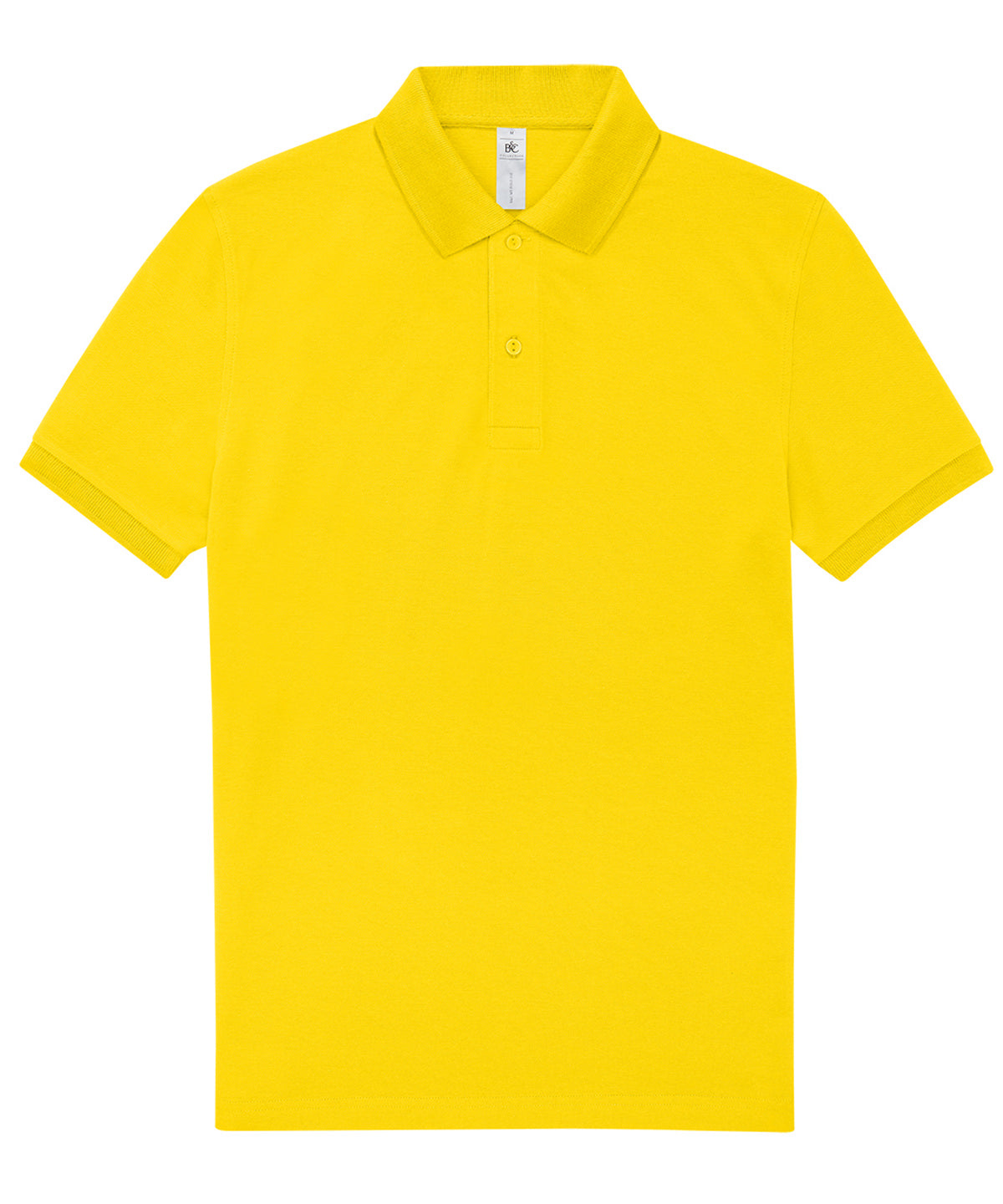 B&C Collection B&C My Polo 210 in Mellow Yellow, front view