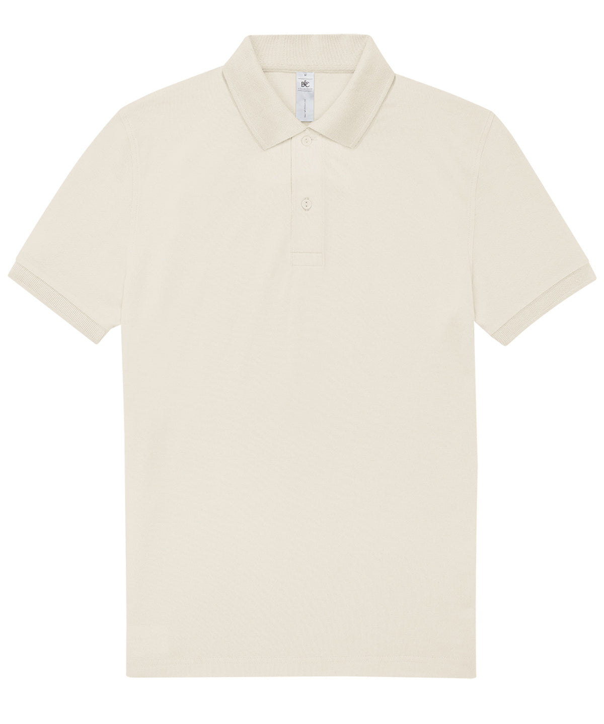 B&C Collection B&C My Polo 210 in Off White, front view