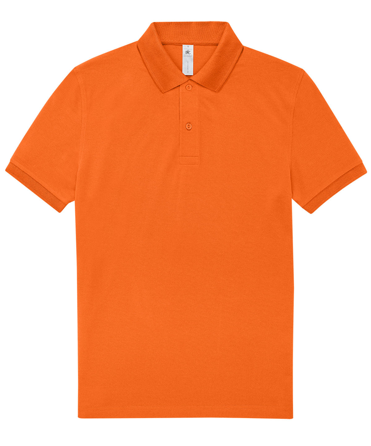B&C Collection B&C My Polo 210 in Pure Orange, front view
