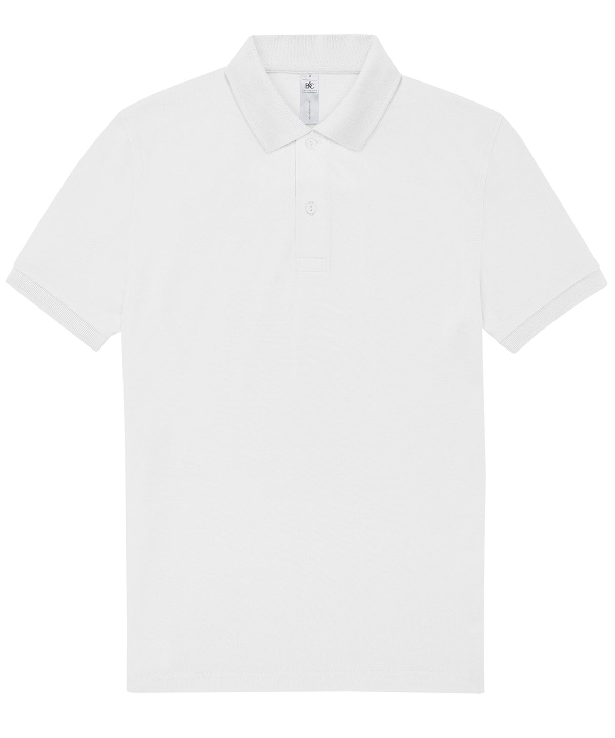 B&C Collection B&C My Polo 210 in White, front view