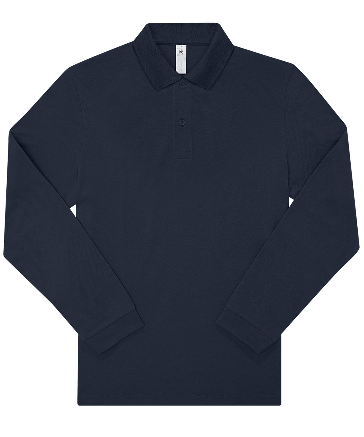 B&C Collection B&C My Polo 210 LSL in Navy, front view
