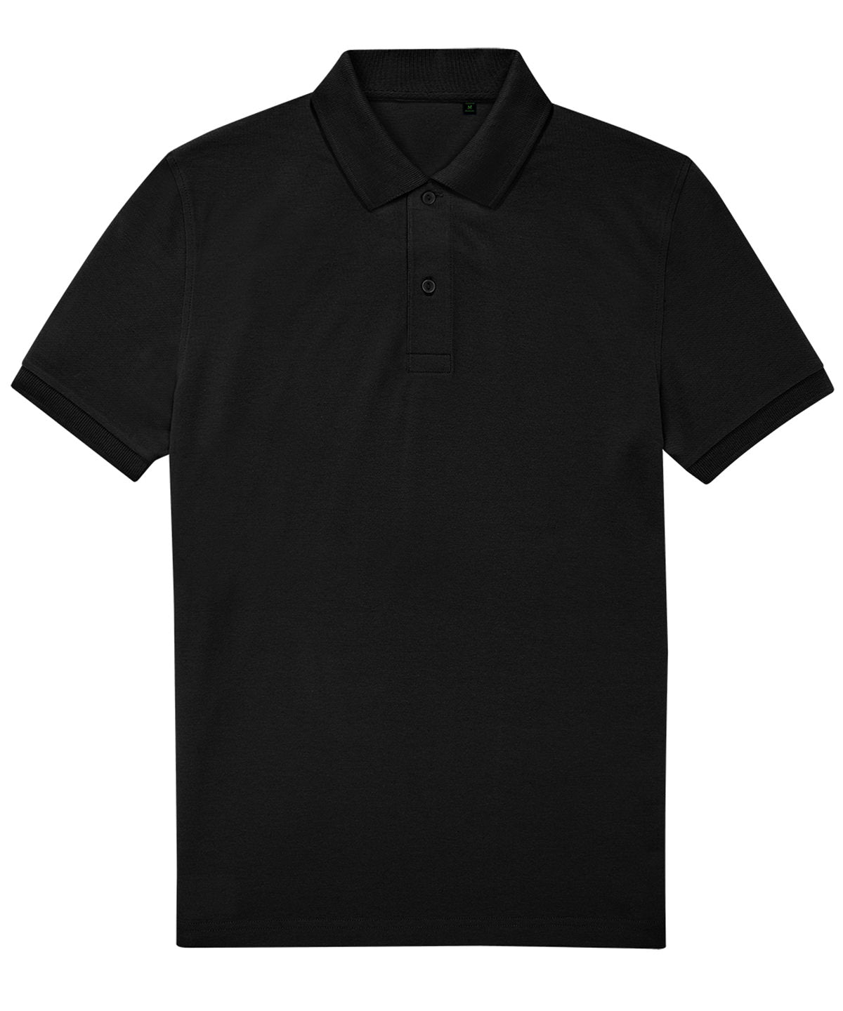 B&C Collection B&C My Eco Polo 65/35 in Black, front view
