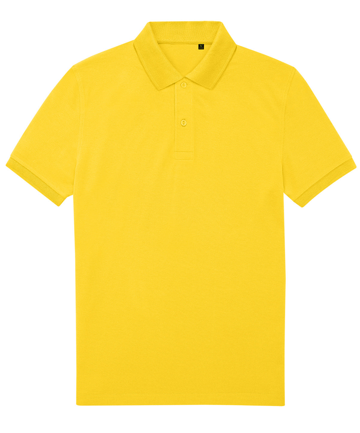 B&C Collection B&C My Eco Polo 65/35 in Pop Yellow, front view