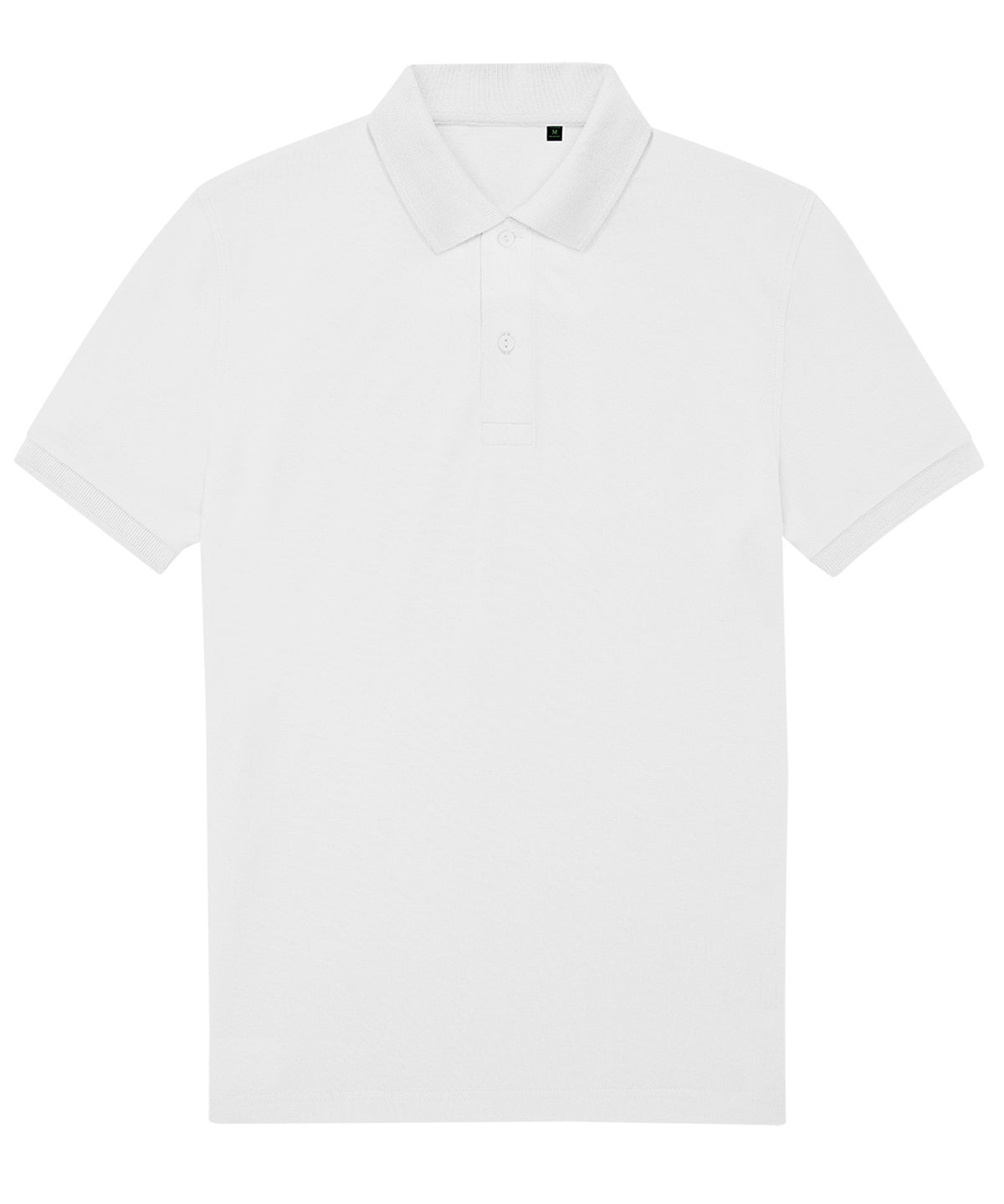 B&C Collection B&C My Eco Polo 65/35 in White, front view