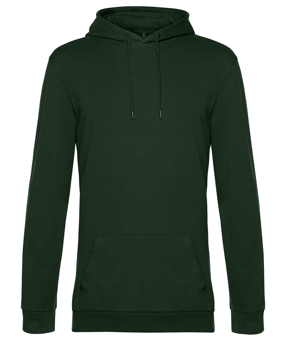 B&C Collection B&C #Hoodie in Forest Green, front view