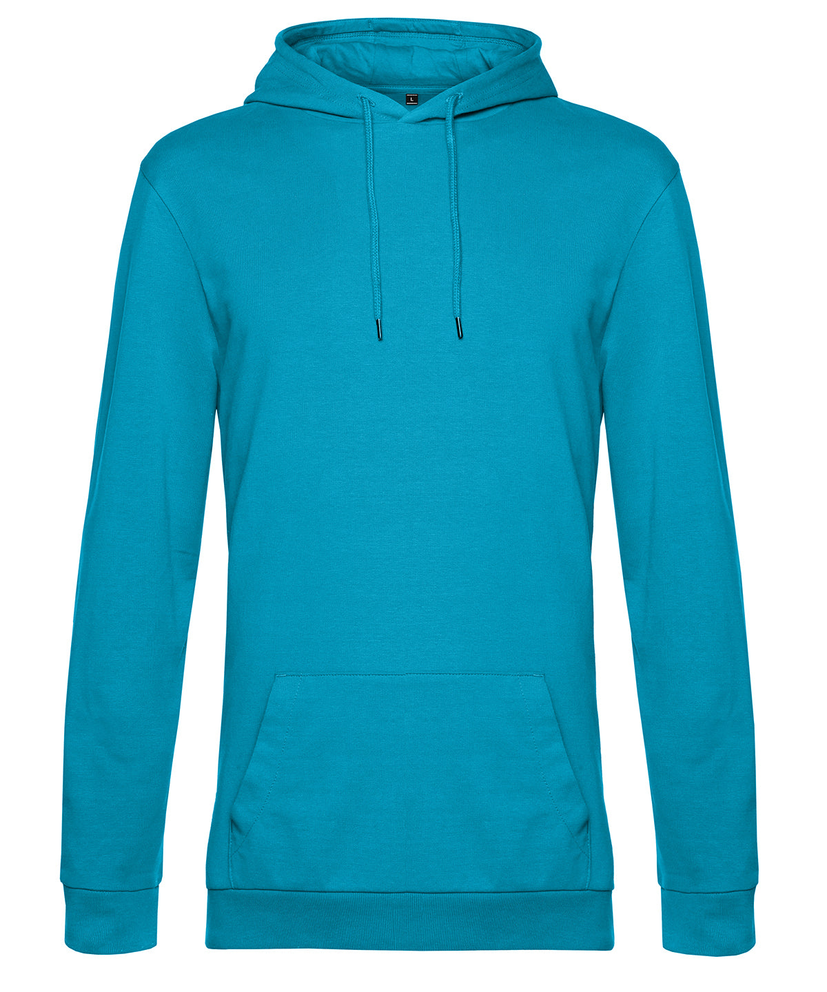 B&C Collection B&C #Hoodie in Hawaian Blue, front view