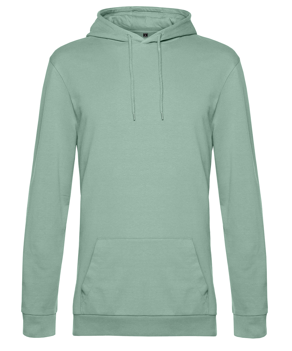 B&C Collection B&C #Hoodie in Sage, front view