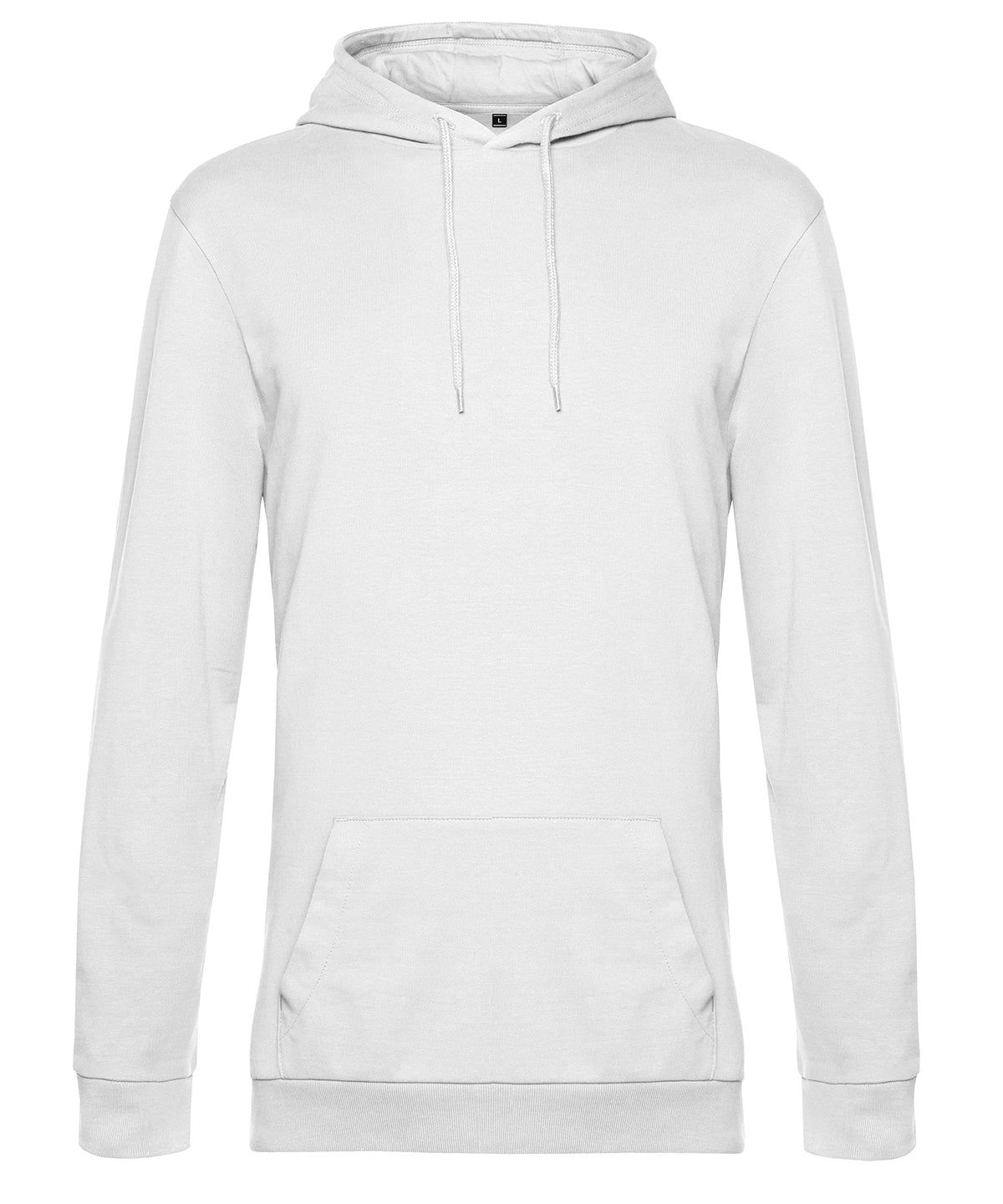 B&C Collection B&C #Hoodie in White, front view