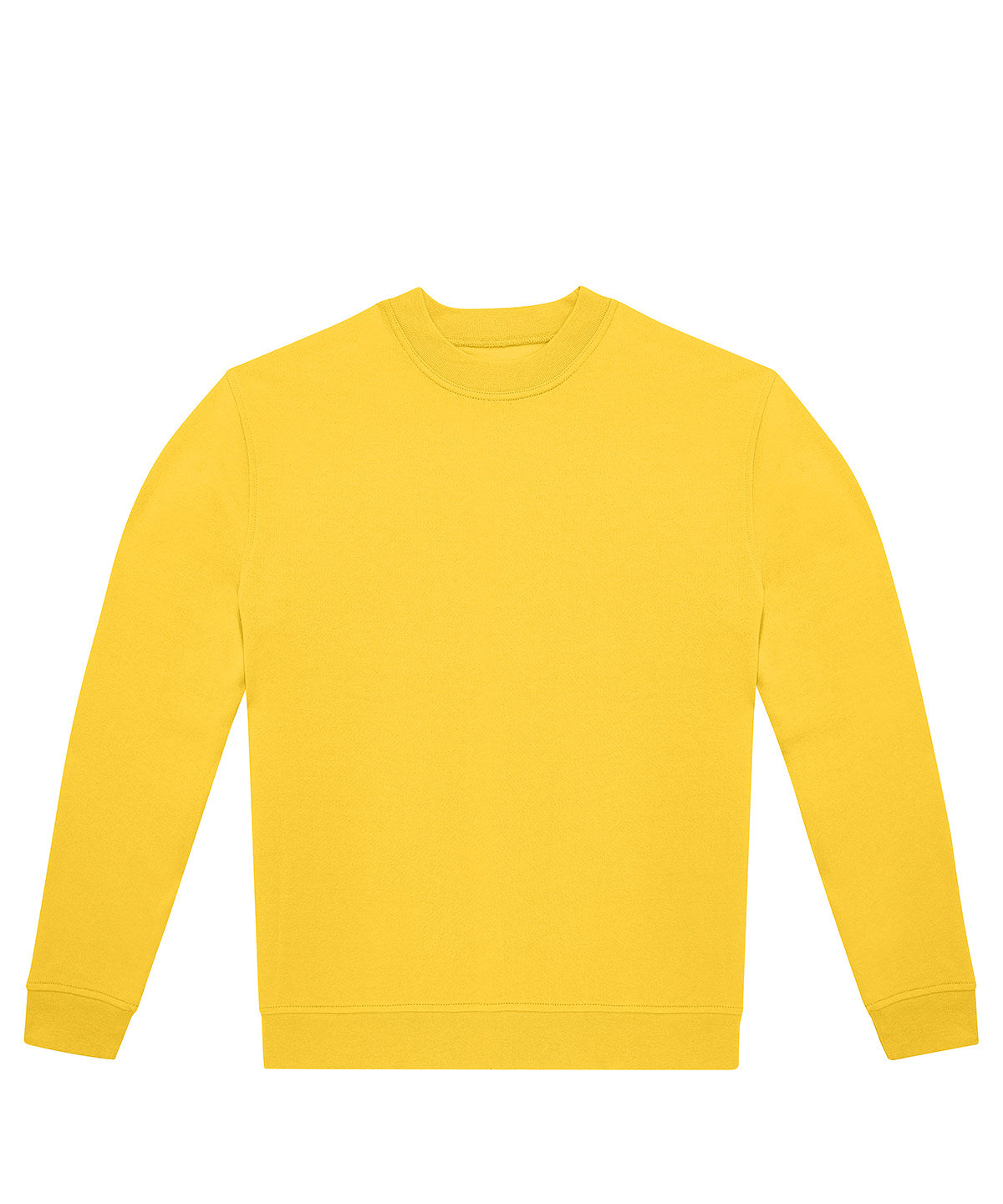 B&C Collection B&C ID.332 crew in Pop Yellow, front view