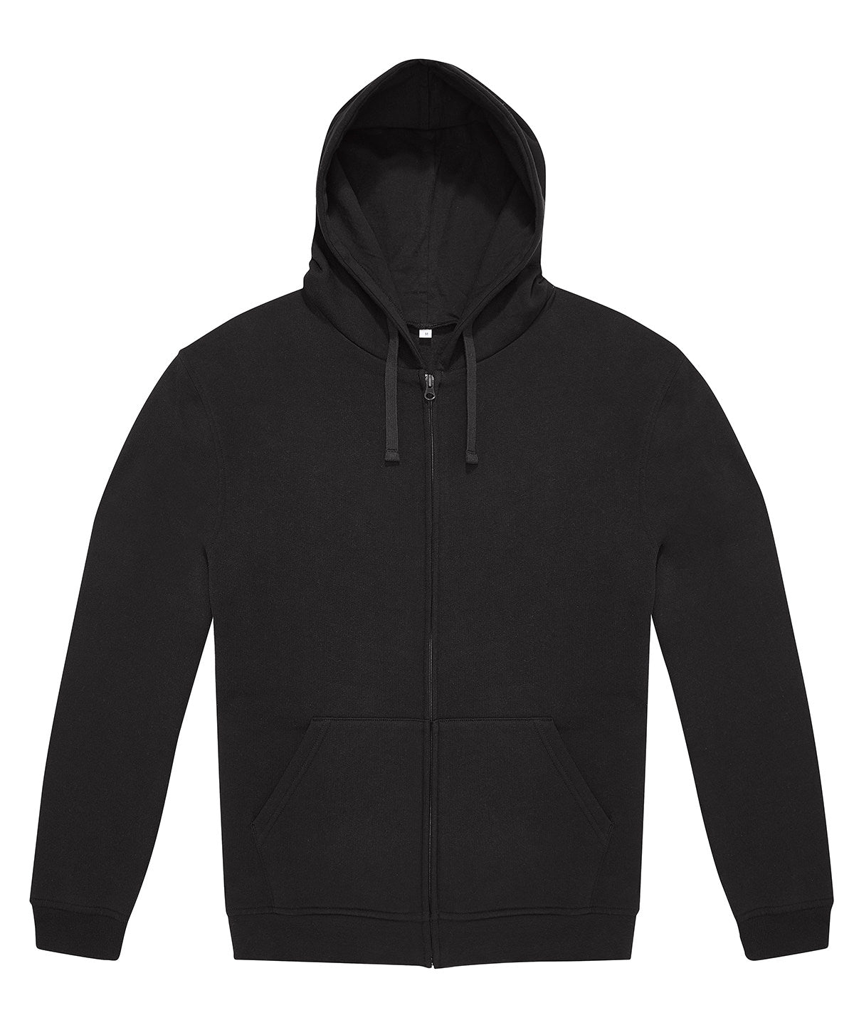 B&C Collection B&C ID.334 zip hoodie in Black, front view