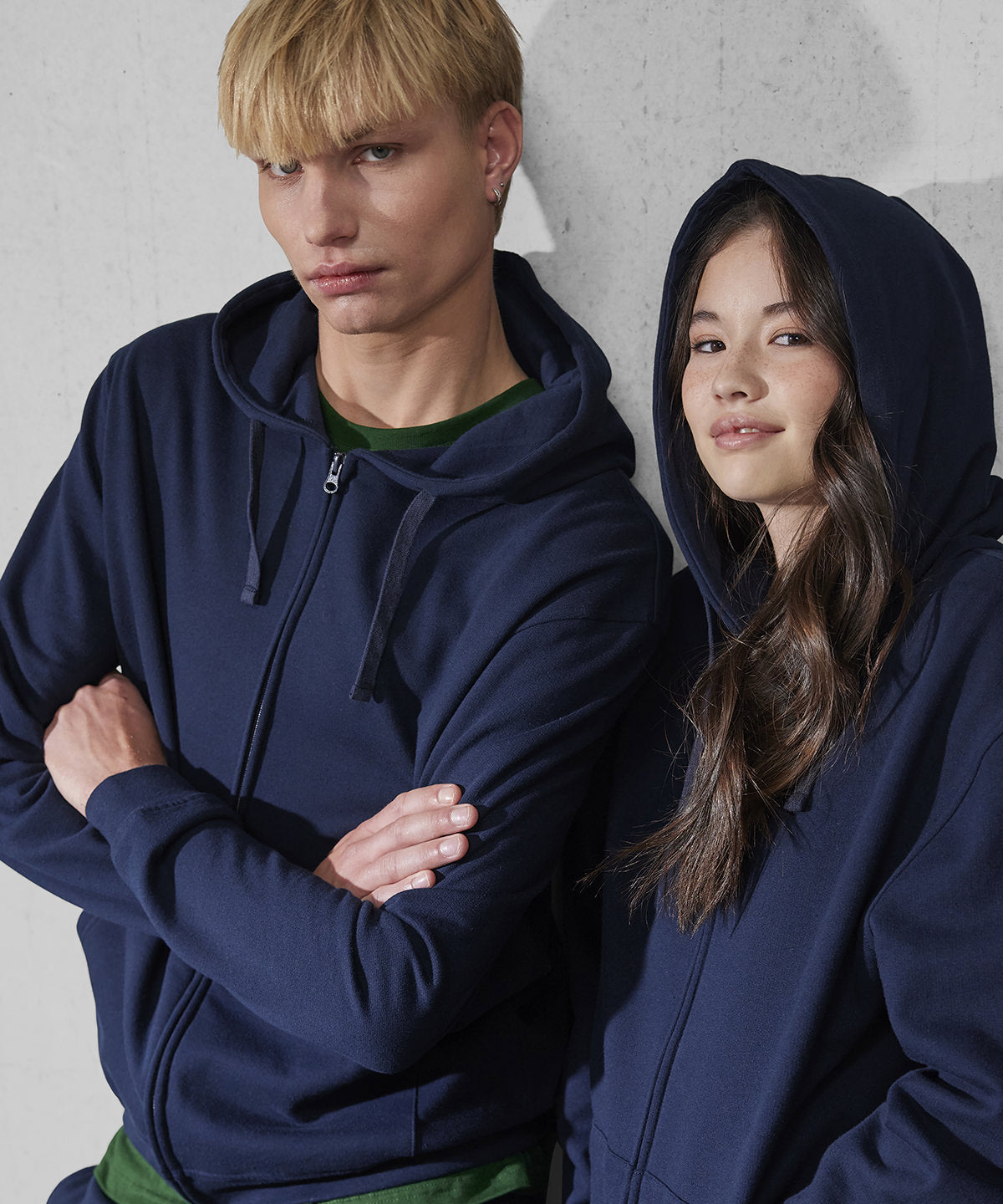 B&C Collection B&C ID.334 zip hoodie, lifestyle photo