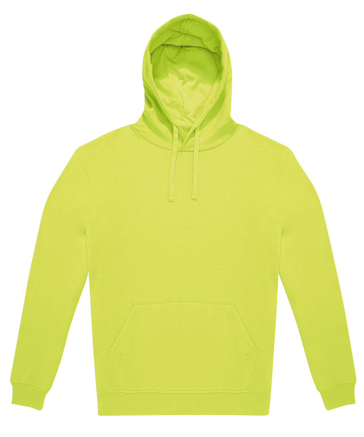 B&C Collection B&C ID.223 hoodie in Acid Lime, front view