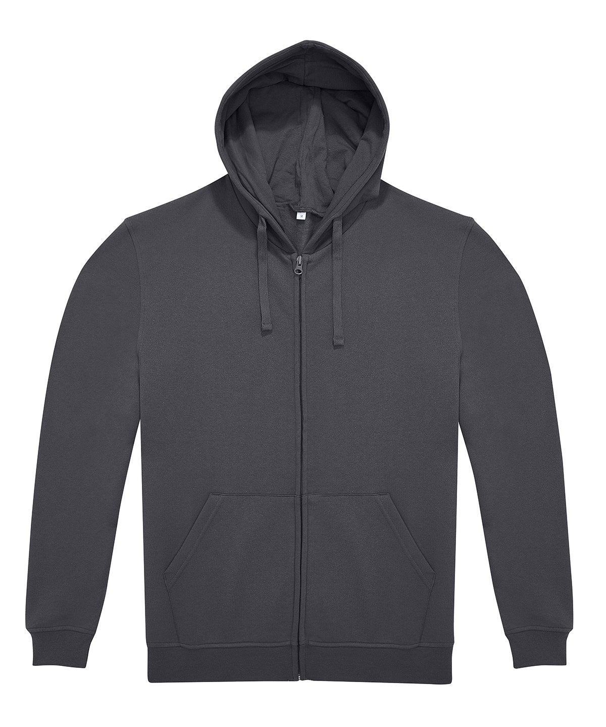 B&C Collection B&C ID.224 zip hoodie in Dark Grey, front view