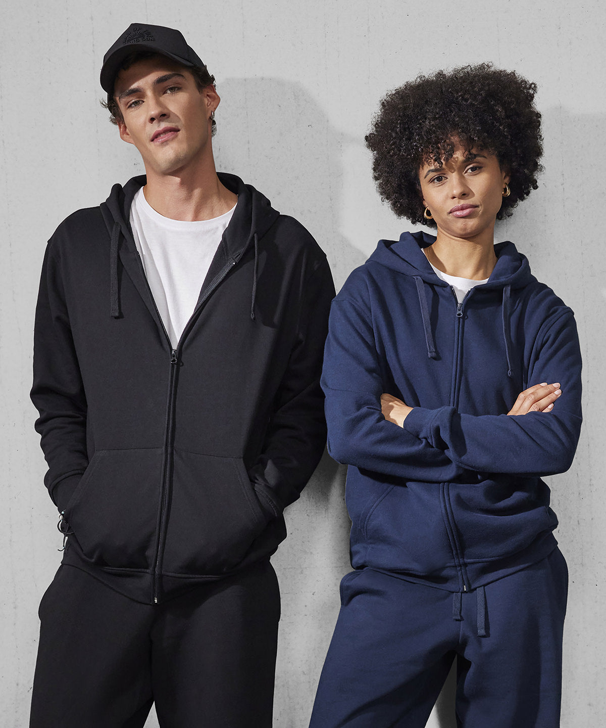 B&C Collection B&C ID.224 zip hoodie, lifestyle photo