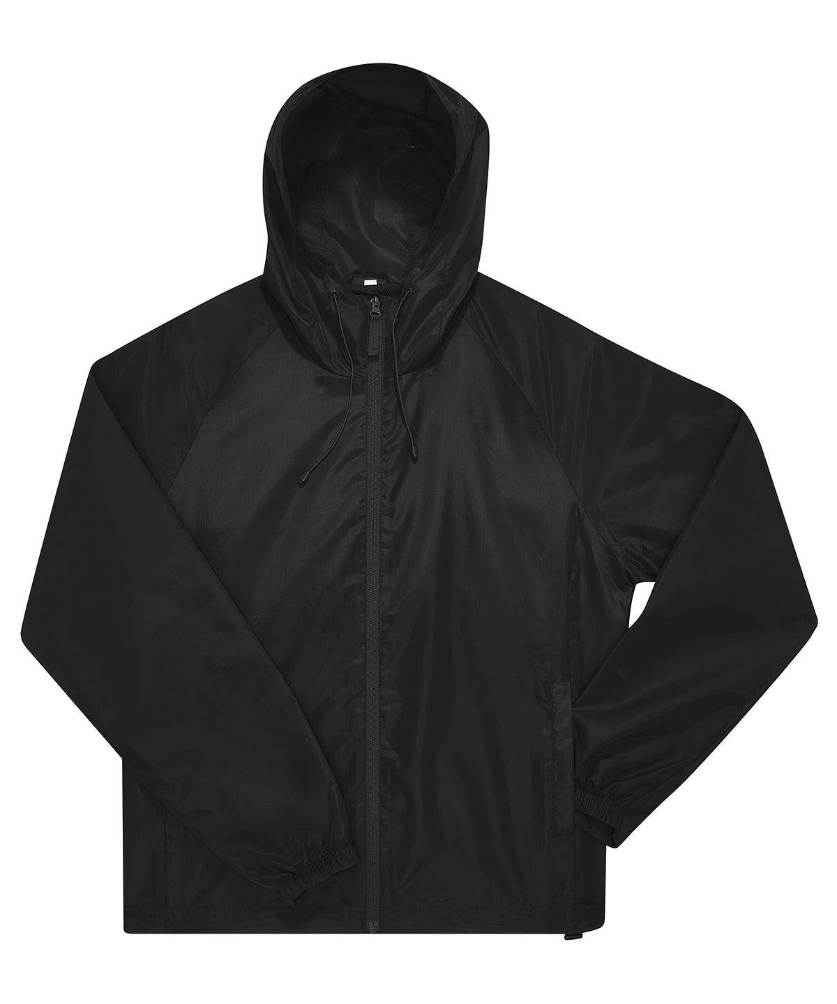 B&C Collection B&C #Reset windbreaker in Black, front view
