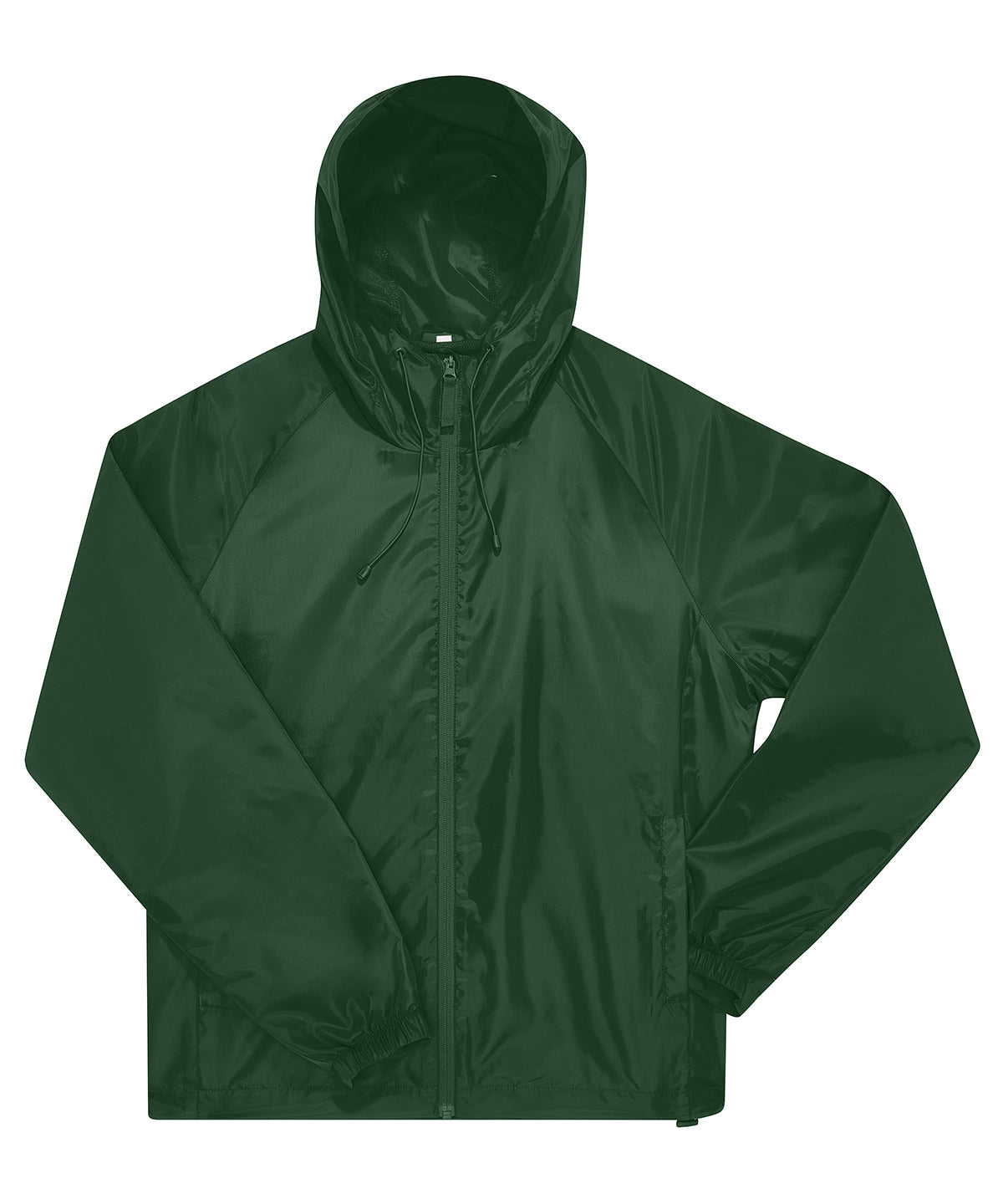 B&C Collection B&C #Reset windbreaker in Bottle Green, front view