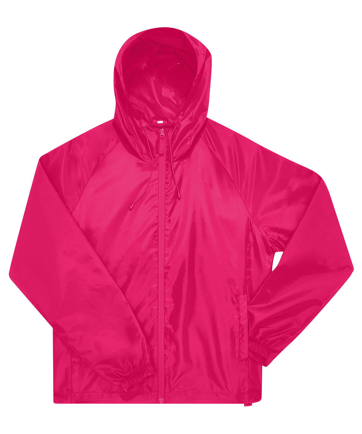 B&C Collection B&C #Reset windbreaker in Magenta Pink, front view
