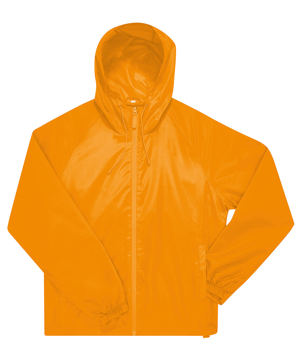 B&C Collection B&C #Reset windbreaker in Meta Orange, front view