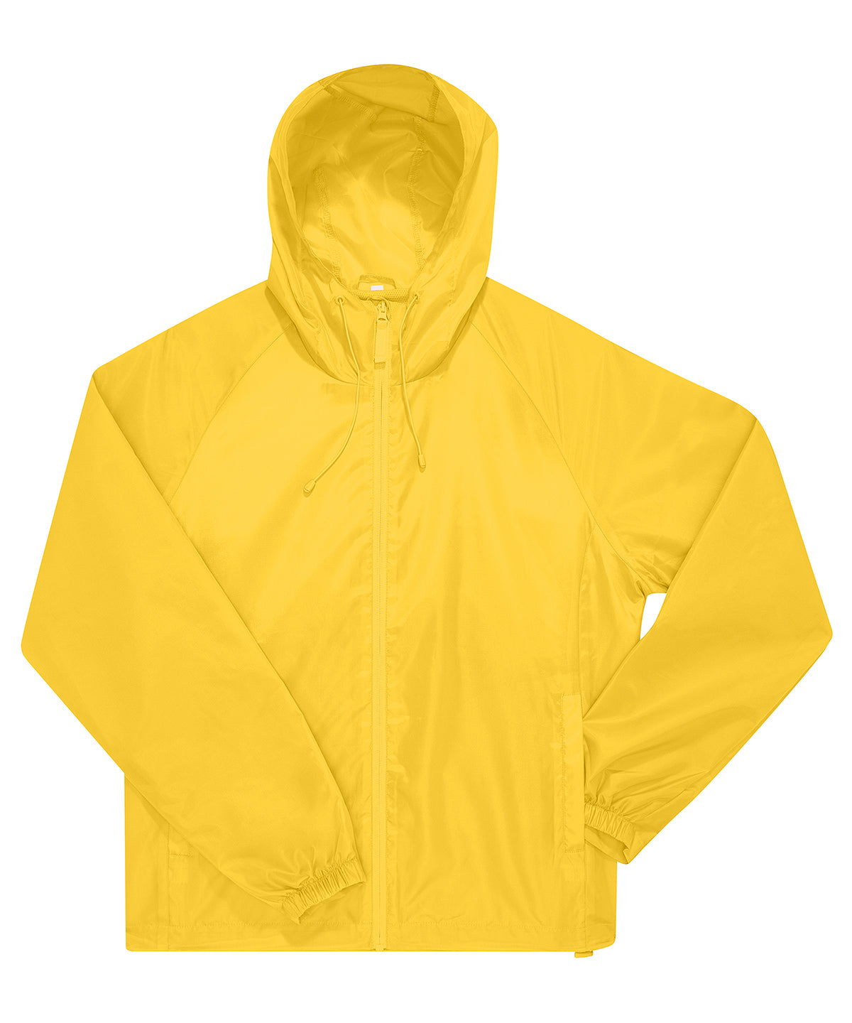B&C Collection B&C #Reset windbreaker in Pop Yellow, front view